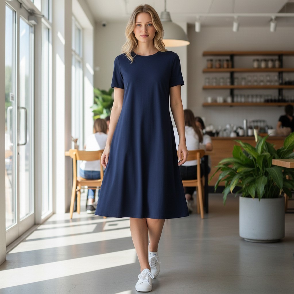 Theory Liliana Ranmire Knit Tee Dress Size M